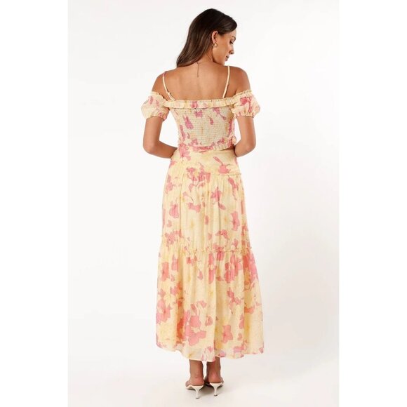 Petal & Pup Lily Two Piece Set in Yellow Pink - Picture 3 of 5